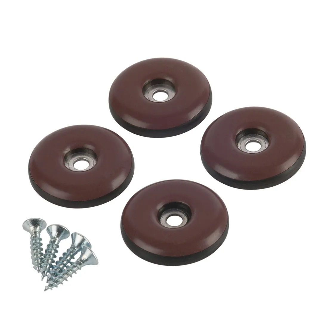 Universalgleiter Easy Glider mit Schraube Durchmesser cm braun 4 Stück ^ Suki Discount