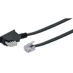 Telefon-Anschlussleitung 10m sw ^ Schwaiger Discount