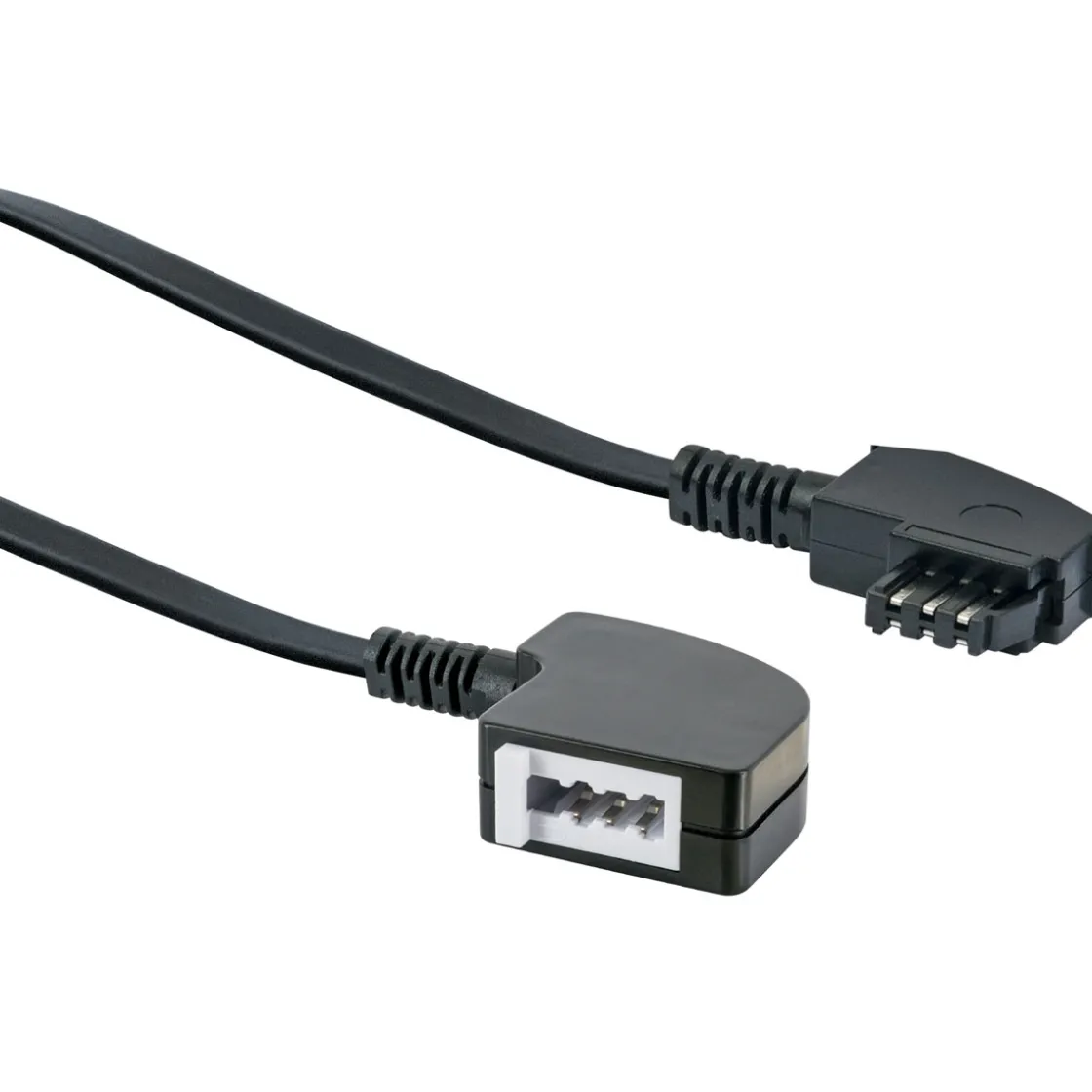 Telefon-Verlaengerung 6m schwarzTAE-U-St.TAE-U-Ku ^ Schwaiger Best