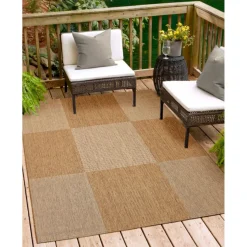 Teppich Arizona 160x230cm kariert beigebraun 972-10 ^ andiamo Sale