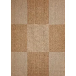 Teppich Arizona 133x190cm kariert beigebraun 972-10 ^ andiamo Sale