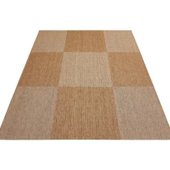 Teppich Arizona 133x190cm kariert beigebraun 972-10 ^ andiamo Sale