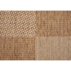 Teppich Arizona 133x190cm kariert beigebraun 972-10 ^ andiamo Sale
