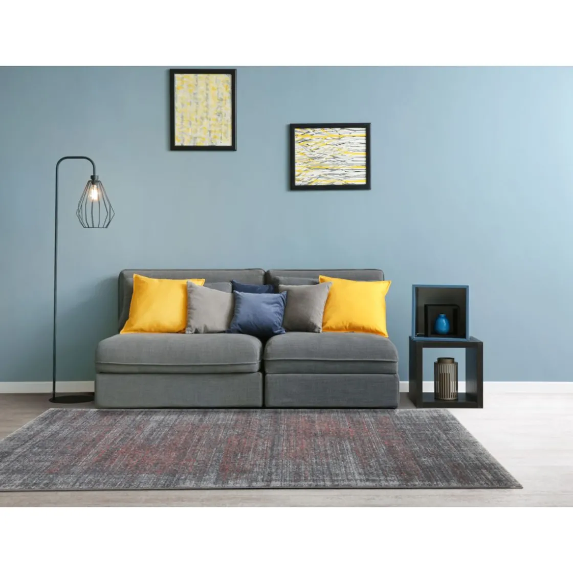 Teppich Campos 120x170 cm grau-coralle ^ andiamo Clearance