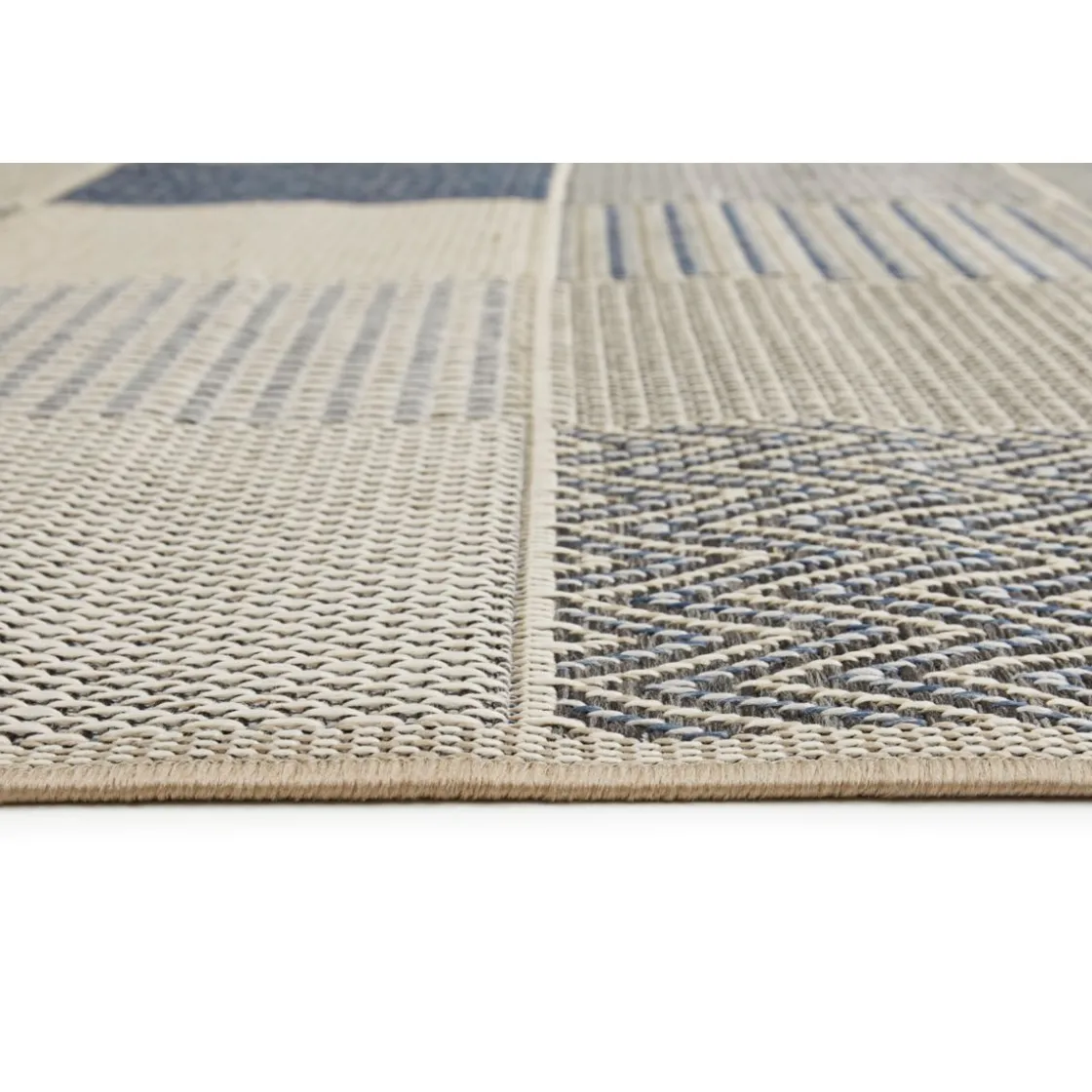 Teppich Clyde 67x120cm beige-blau ^ andiamo New