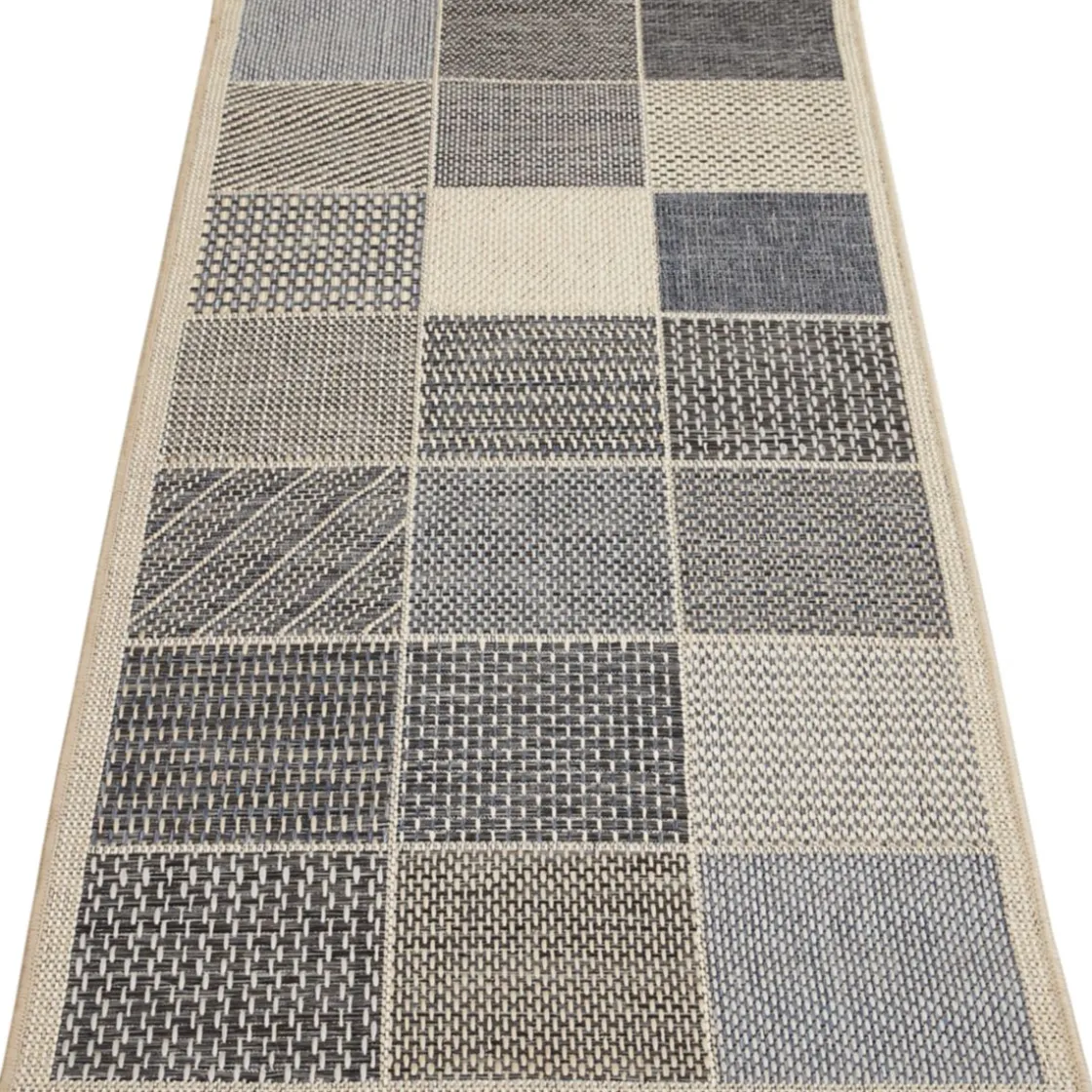 Teppich Clyde 67x120cm beige-blau ^ andiamo New