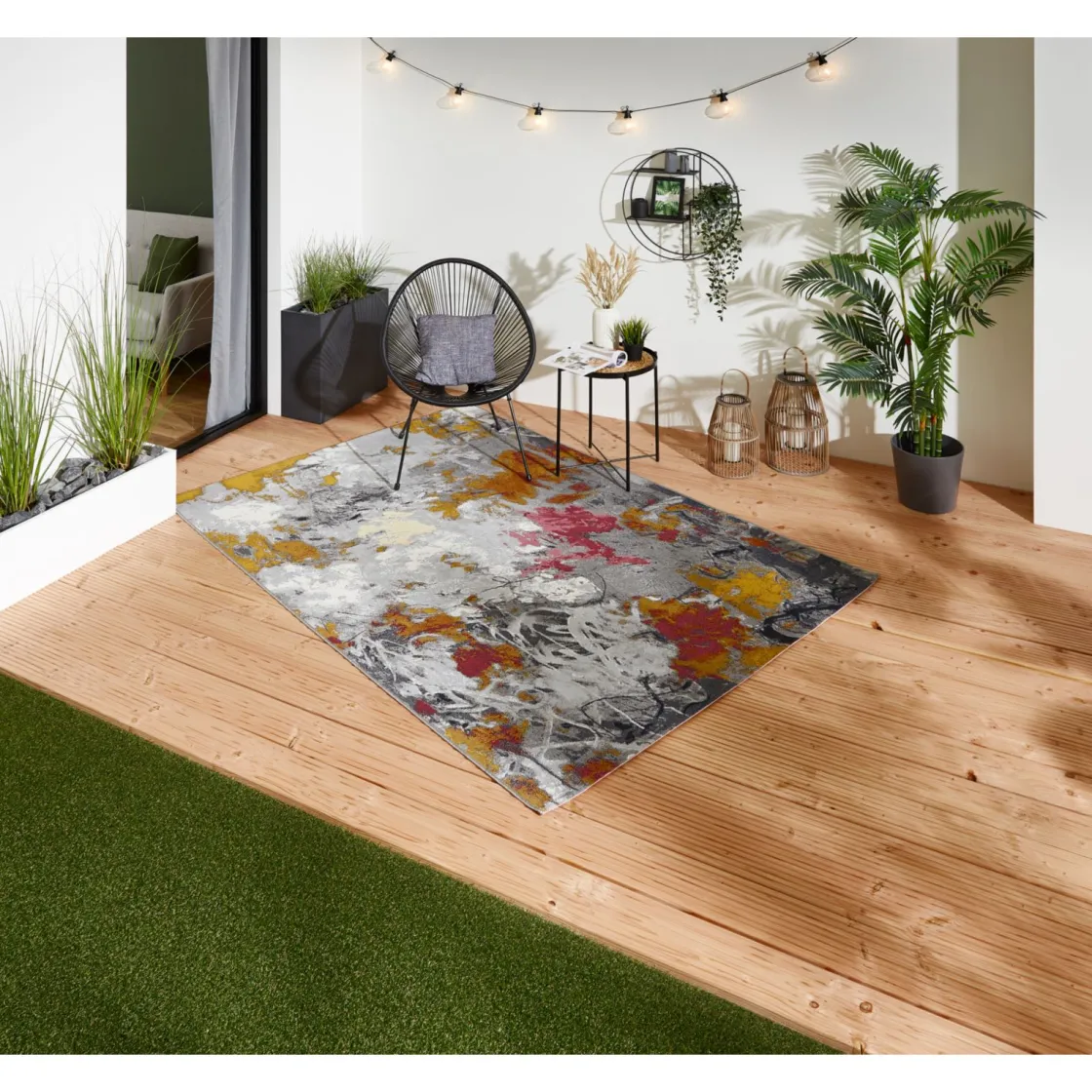 Teppich Portland 160x235cm grau-multi ^ andiamo Outlet