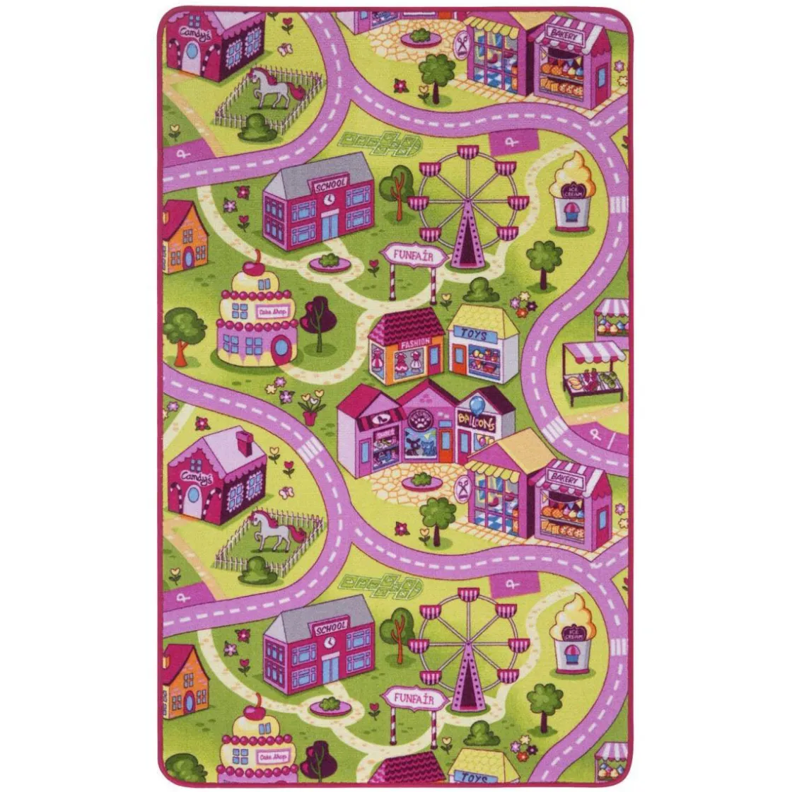 Teppich Sweet Village 100x165cm ^ Hot