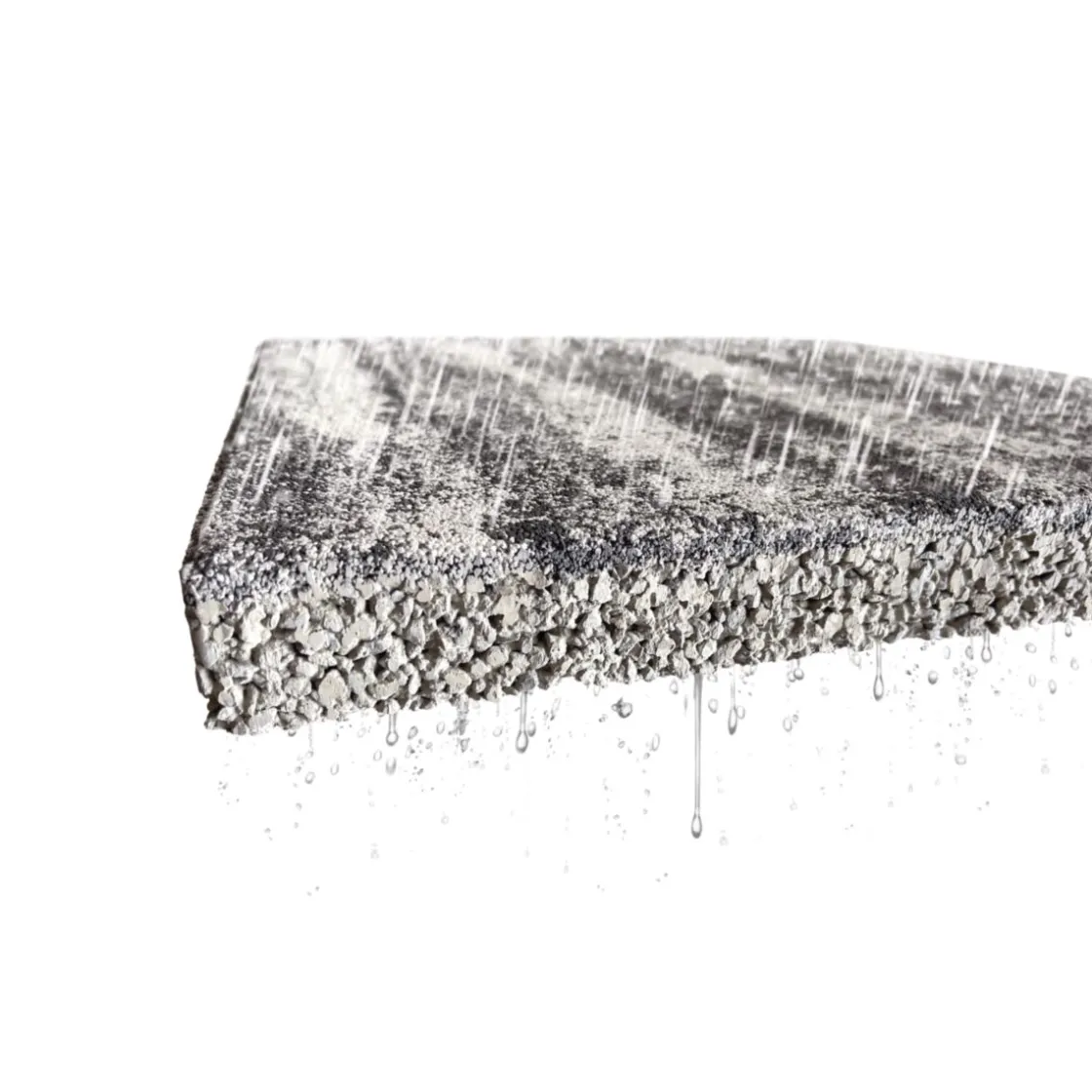 Terrassenplatte Megadrain ca. 50 x 50 x 4 cm grau ^ Discount