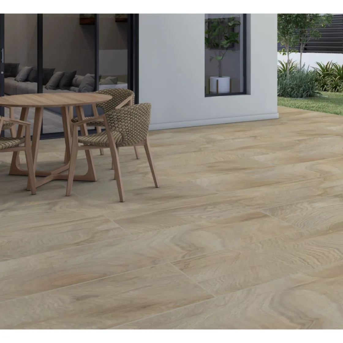 Terrassenplatte Silverwood miele ca. 29,7 x 119,5 x 2 cm ^ Sale