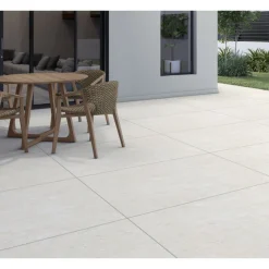 Terrassenplatte Travertine beige ca. 60 x 90 x 2 cm ^ Hot