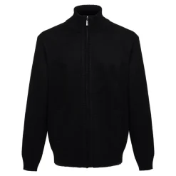 Strickjacke Herren schwarz melange M ^ Terrax Workwear