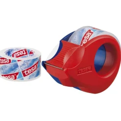 Abroller mit 2 Rollen kristall-klar ^ Tesa