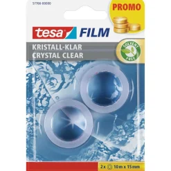 film kristallklar 2 Rollen 10 m x 15 mm ^ Tesa Discount