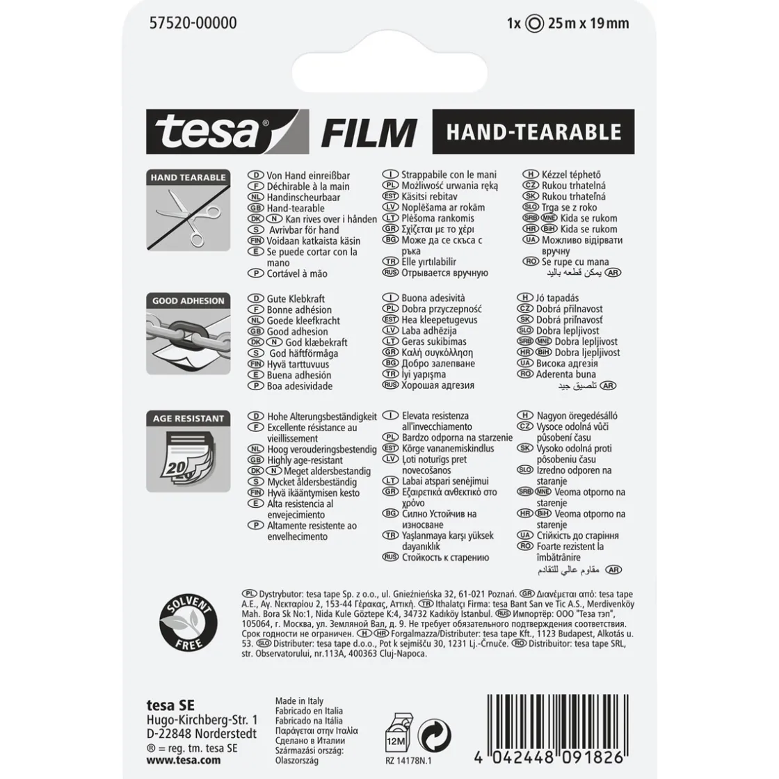 film 25m x 19 mm ^ Tesa