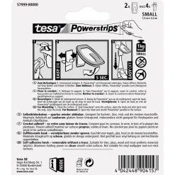 Haken Powertstripe Small Metallic 2 Haken und 4 Strips ^ Tesa New