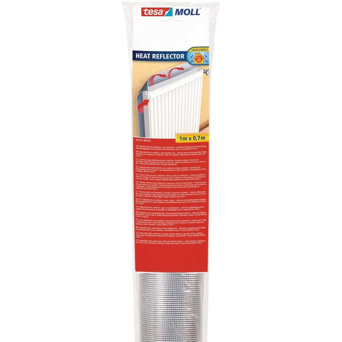 Heizungsisolierfolie -Moll 0,7 x 1,0 m ^ Tesa Discount