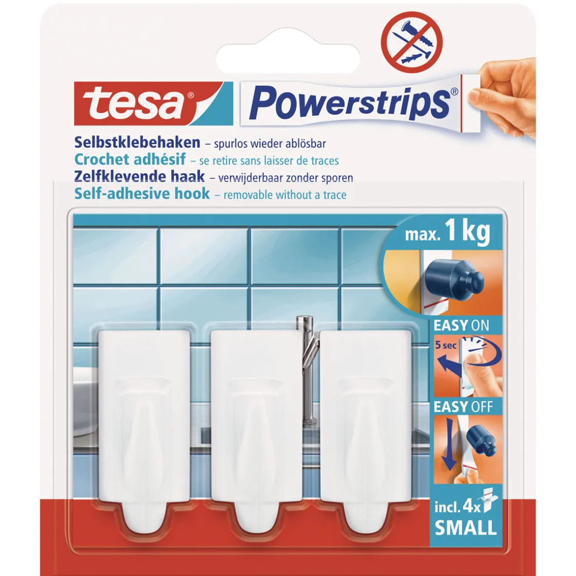 KlebehakenPowerstrips Small Trend weiß ^ Tesa Sale