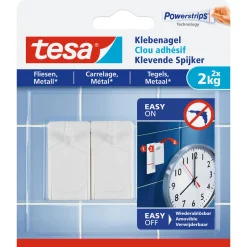 Klebenagel für Fliesen 2 Stück Traglast 2 x 2 Kg ^ Tesa Clearance