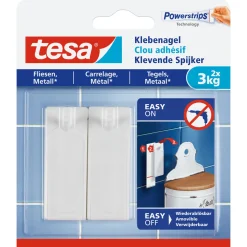 Klebenagel für Fliesen 2 Stück Traglast 2 x 3 Kg ^ Tesa Sale