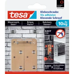 Klebeschraube für Mauerwerk viereckig 2 Stück Traglast 2 x 10 kg ^ Tesa Online