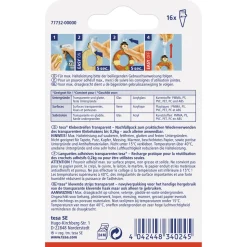Klebestreifen transparent Glas 16 Stück Traglast 16 x 0,2 Kg ^ Tesa Sale