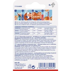 Klebestreifen transparent Glas 8 Stück Traglast 8 x 1 Kg ^ Tesa New