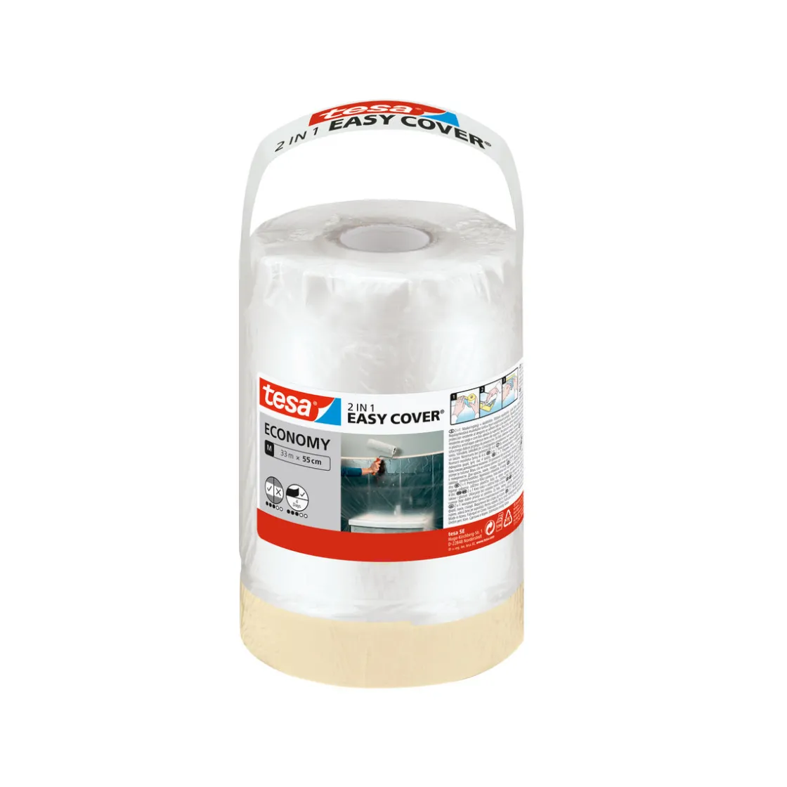 Malerband Easy Cover Economy Refill M 33m x 55cm ^ Tesa Outlet