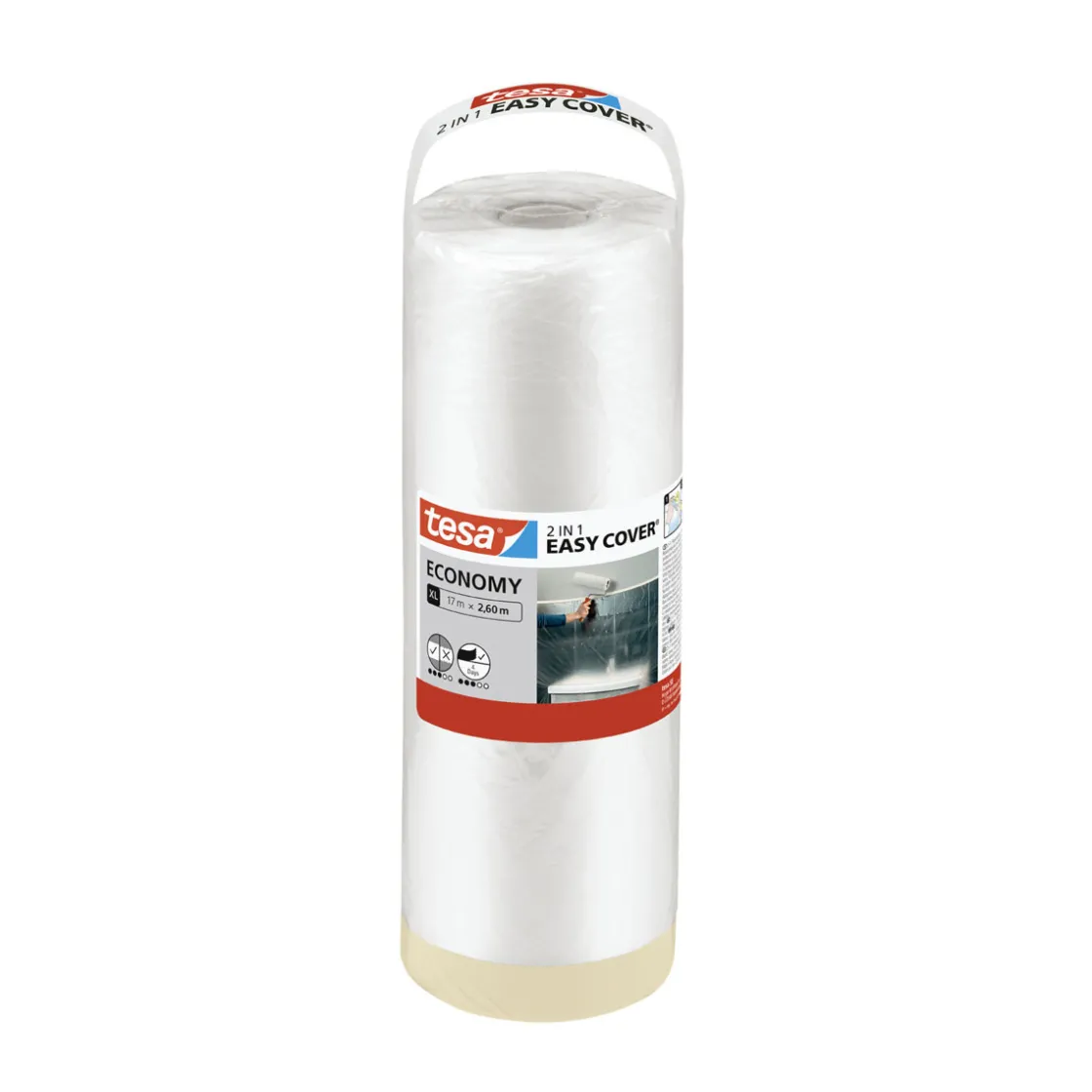 Malerband Easy Cover Economy Refill XL 17 x 2,6 m ^ Tesa Outlet