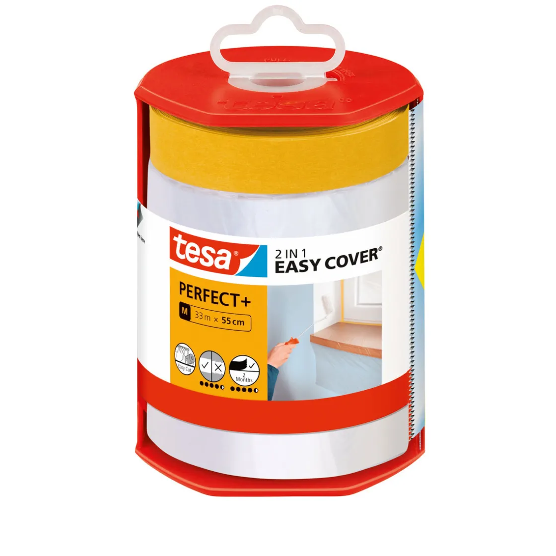 Malerband Easy Cover Perfect+ Spender und Refill 33m x 55cm ^ Tesa Best