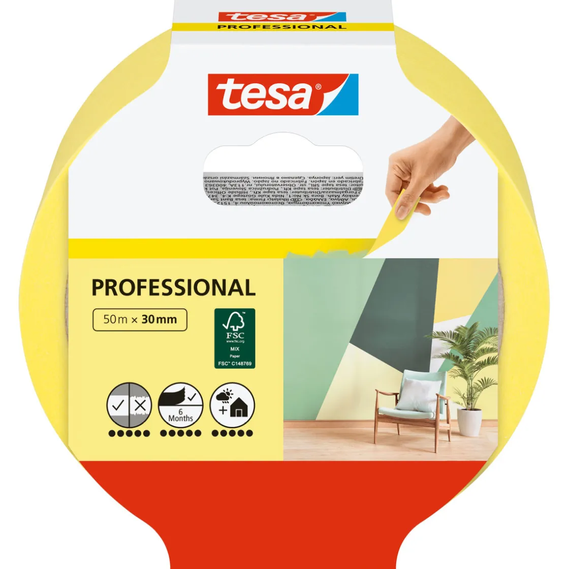 Malerband Professional 50m x 30mm ^ Tesa Sale