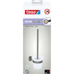 MOON Grey WC-Bürstengarnitur ^ Tesa Outlet