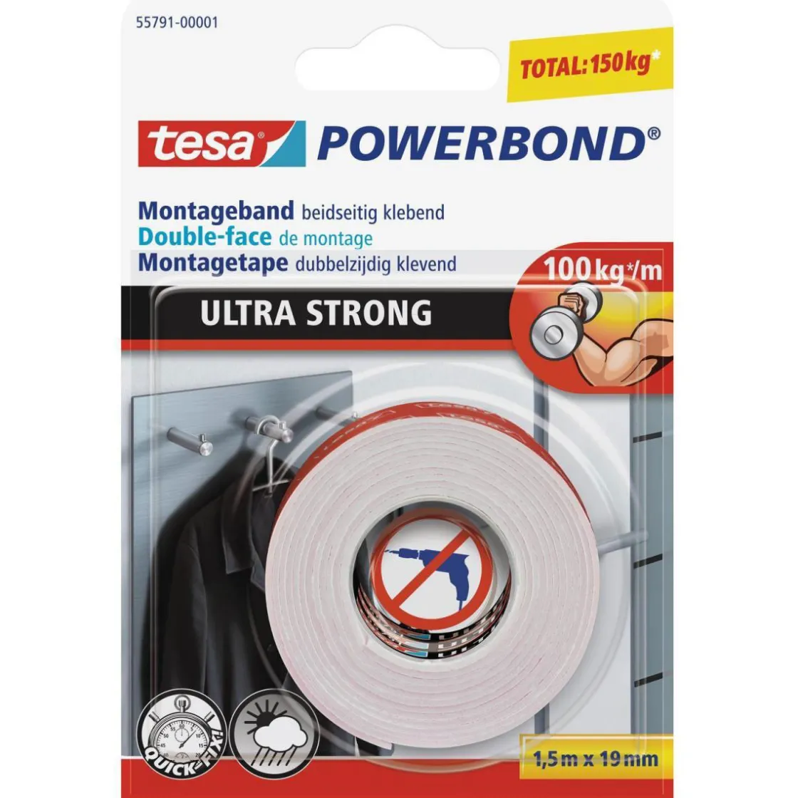 Powerbond Ultra Strong 1,5mx19 mm ^ Tesa New