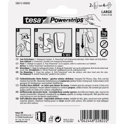 Powerstrips Klebehaken Transparent ^ Tesa Discount