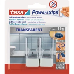Powerstrips transparent weiss ^ Tesa Sale