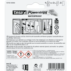 Powerstrips Waterproof Haken Large Metall und Plastik ^ Tesa Sale