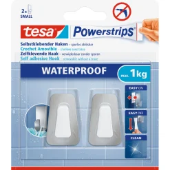 Powerstrips Waterproof Haken Small Metall und Plastik ^ Tesa Hot