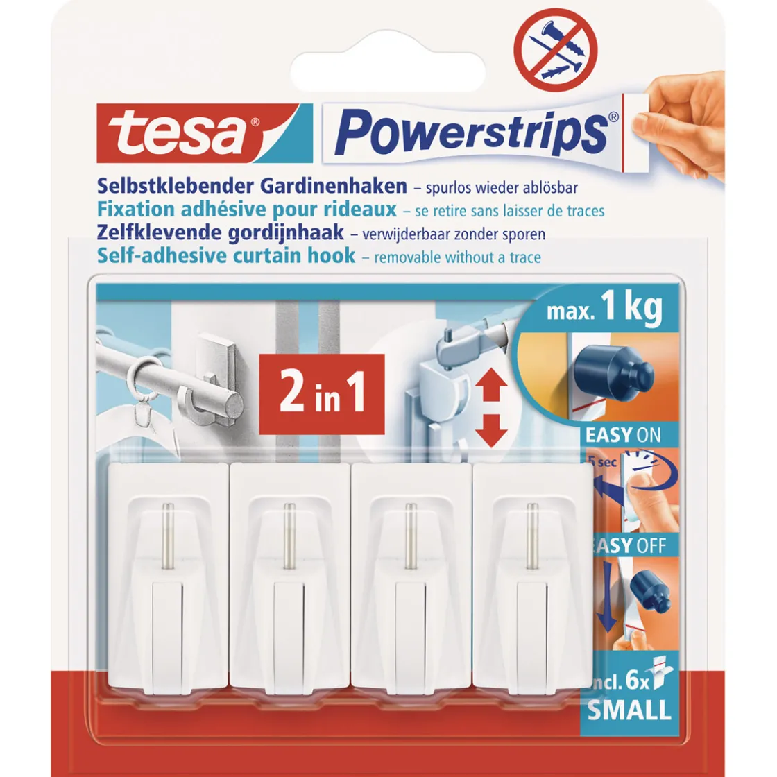 Vario-Gardinenhaken ^ Tesa Discount