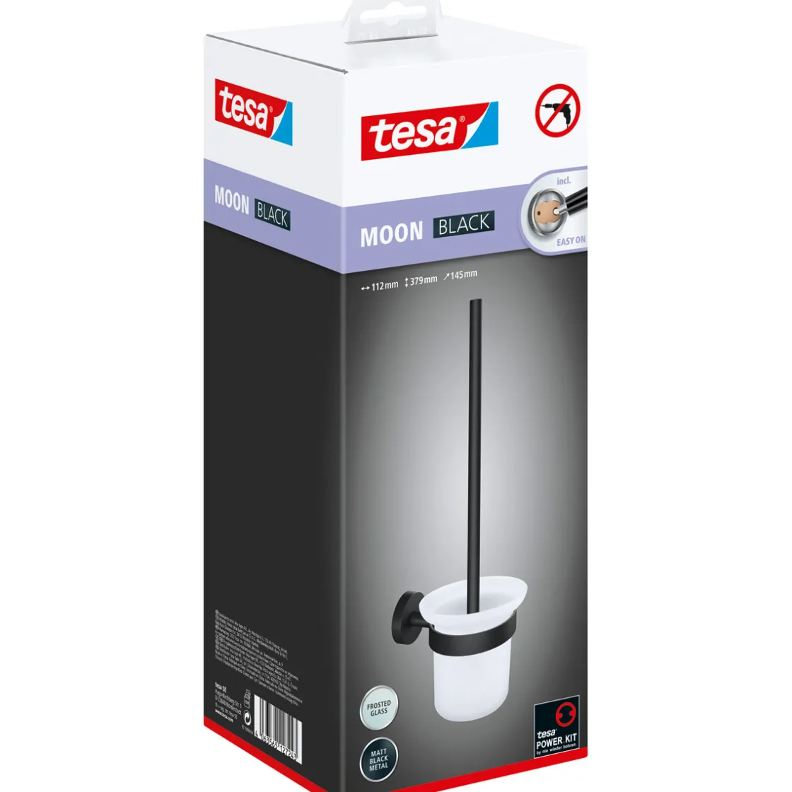 WC-Bürstengarnitur Moon mattschwarz ^ Tesa Clearance