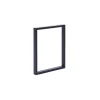 Tischbein Rechteck schwarz matt 71 x 59 x 3 cm ^ Best
