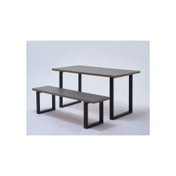 Tischbein Rechteck schwarz matt 71 x 59 x 3 cm ^ Best