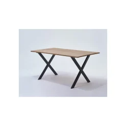 Tischbein X-Form schwarz matt 71 x 77,5 x 3 cm ^ Sale