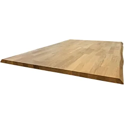 Tischpl Eiche 2 Laengsk Baumkante roh gezinkt 0 x 800 x 26 mm ^ New