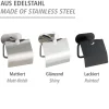 Toilettenpapierhalter mit Deckel OreaMatt Turbo-Lock Edelstahl ^ Wenko New