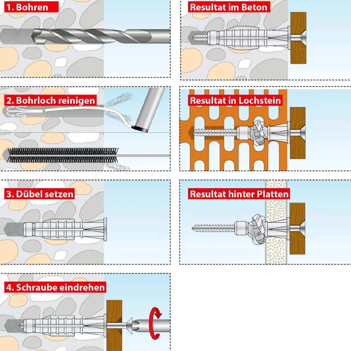 Hakendübel Pirat Longbird-L 2 Stück ^ TOX Outlet