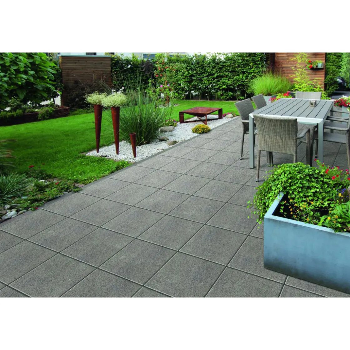 TP No. 1 Flix Grau 40x40x4 cm ^ Diephaus Online