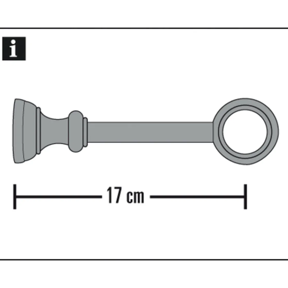 Träger 17 cm KS Bifo 28mm weiß ^ Gardinia Online