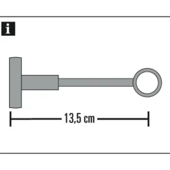 Träger 1lfg. geschl. Memphis 16mm edel.opt. ^ Gardinia Best