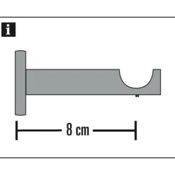 Träger Windsor 1lfg offen 25mm edel. opt ^ Gardinia Sale