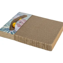 Kratzpappe mit Katzenminze bunt 38 x 30 x 5 cm ^ Trixie Online